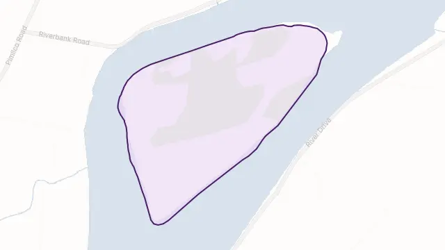 Pimlico Island Area Boundary Map