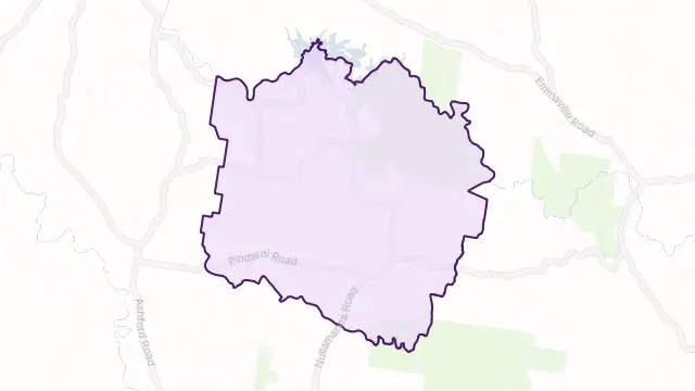 Pindaroi Area Boundary Map