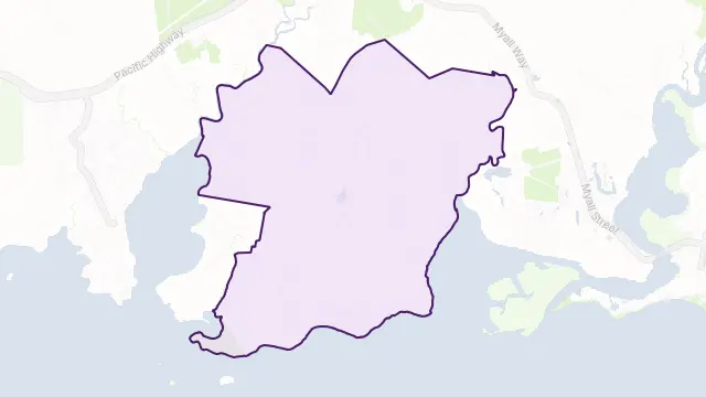Pindimar Area Boundary Map