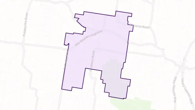 Piney Range Area Boundary Map