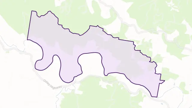 Pipeclay Area Boundary Map