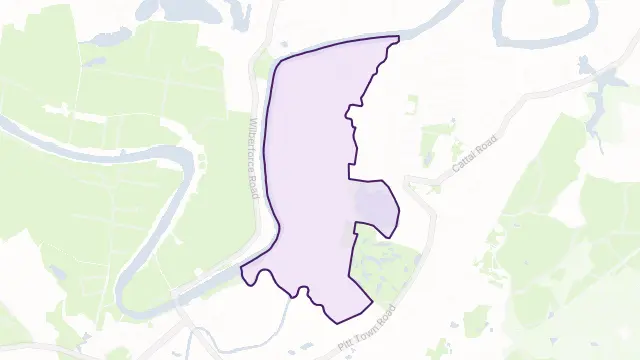 Pitt Town Bottoms Area Boundary Map