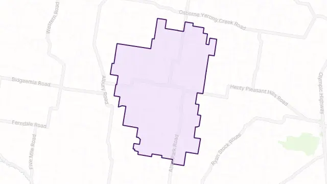 Pleasant Hills Area Boundary Map