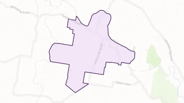 Ponto Area Boundary Map