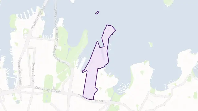 Potts Point Area Boundary Map