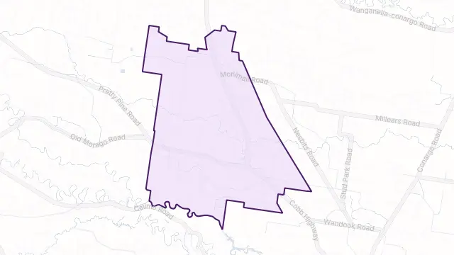 Pretty Pine Area Boundary Map