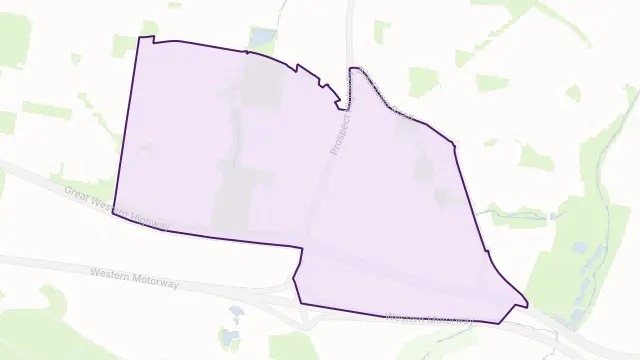 Prospect Area Boundary Map