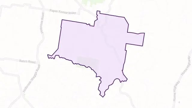 Pulletop Area Boundary Map