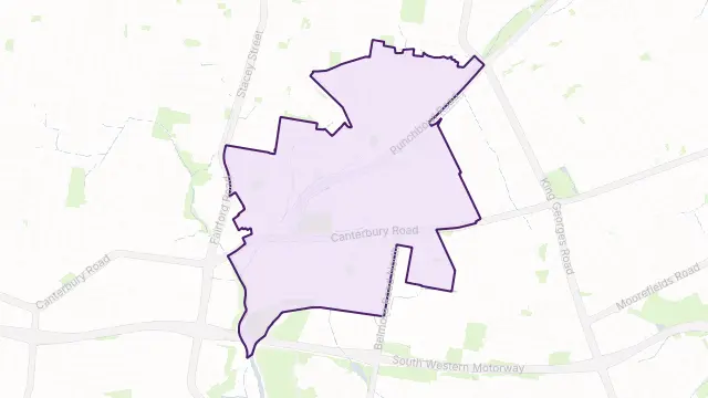 Punchbowl Area Boundary Map