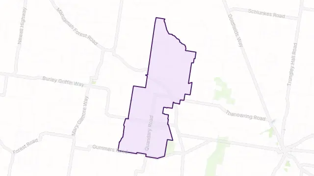 Quandary Area Boundary Map