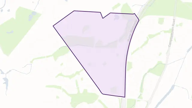 Raby Area Boundary Map