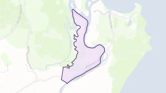 Rainbow Reach Area Boundary Map