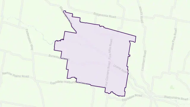 Rand Area Boundary Map
