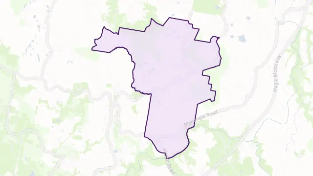 Razorback Area Boundary Map