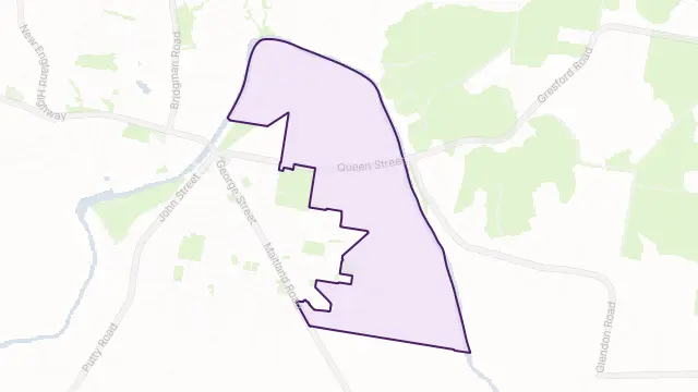 Redbournberry Area Boundary Map