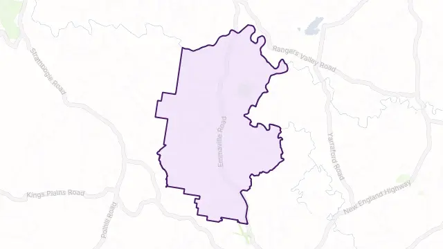 Reddestone Area Boundary Map
