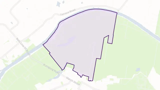 Richmond Lowlands Area Boundary Map