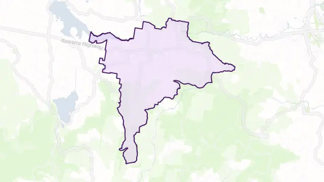 Robertson Area Boundary Map