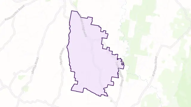Rock Flat Area Boundary Map