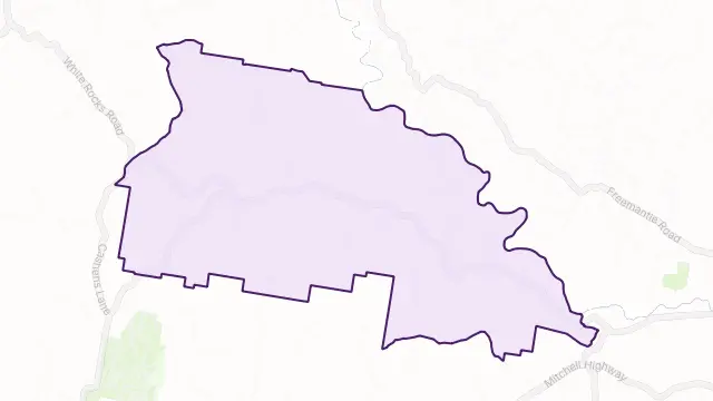 Rock Forest Area Boundary Map