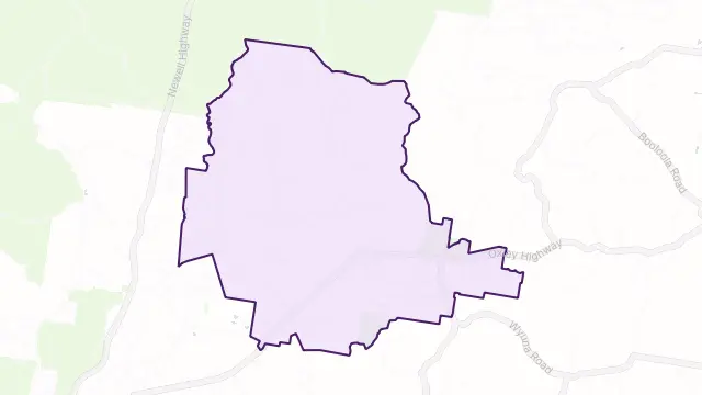 Rocky Glen Area Boundary Map