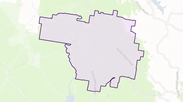 Rocky Plain Area Boundary Map