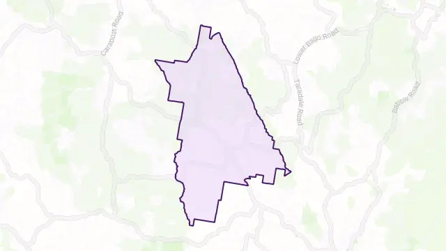 Rosewood Area Boundary Map