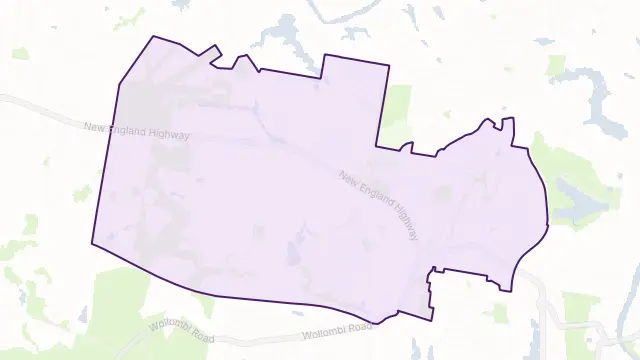 Rutherford Area Boundary Map