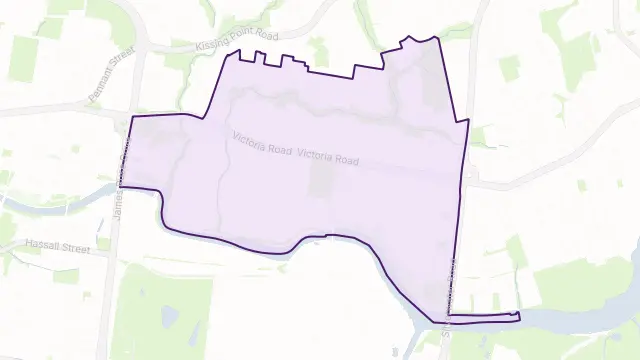 Rydalmere Area Boundary Map