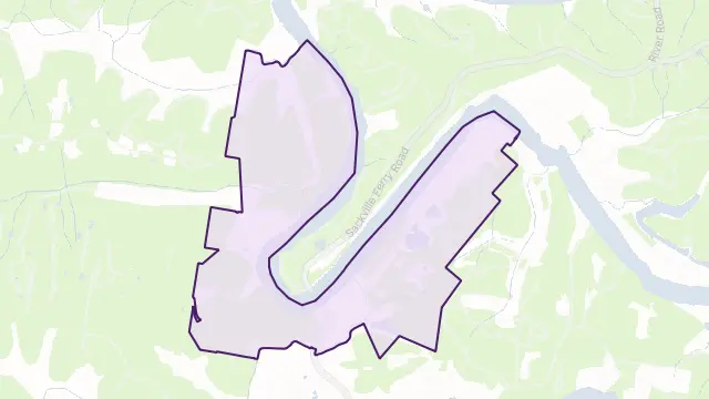 Sackville Area Boundary Map