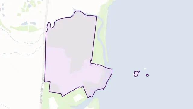 Safety Beach Area Boundary Map