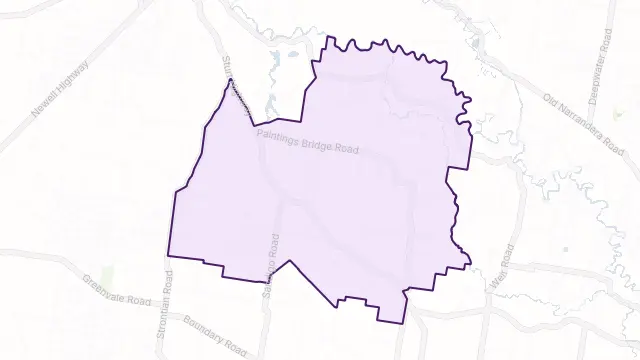Sandigo Area Boundary Map