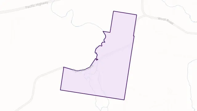 Sandy Crossing Area Boundary Map
