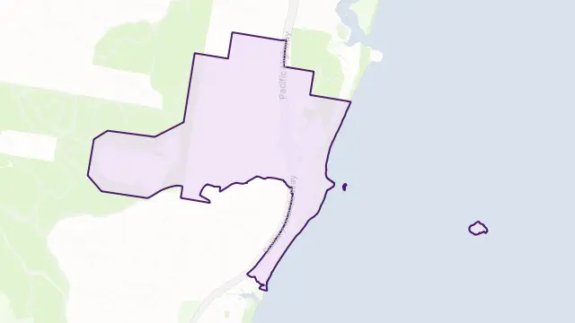 Sapphire Beach Area Boundary Map