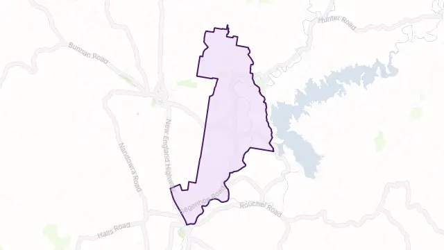 Segenhoe Area Boundary Map