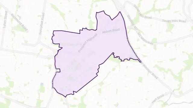 Seven Hills Area Boundary Map