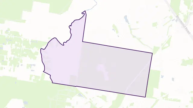 Shanes Park Area Boundary Map