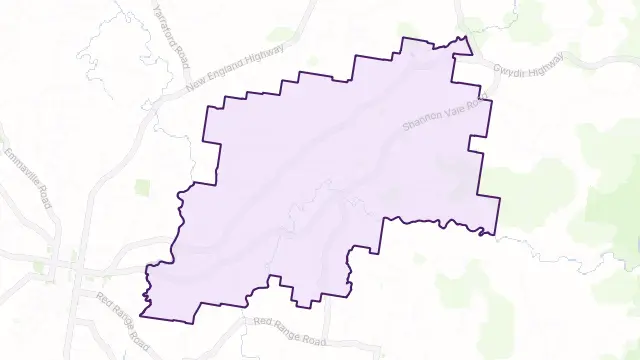 Shannon Vale Area Boundary Map
