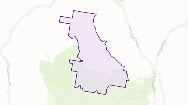 Sharps Creek Area Boundary Map