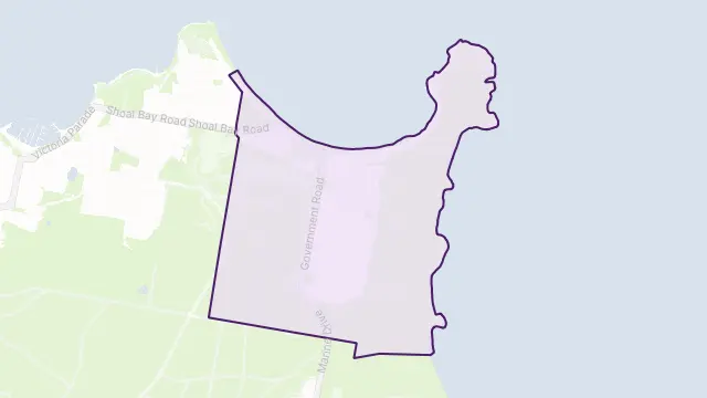 Shoal Bay Area Boundary Map