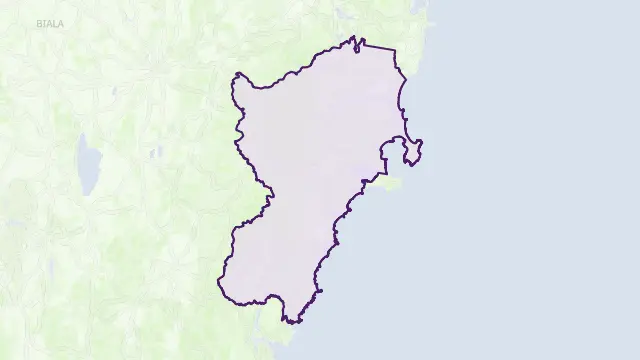 Shoalhaven Area Boundary Map