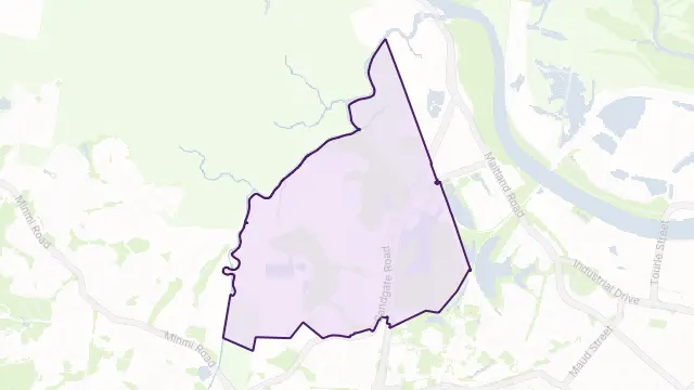 Shortland Area Boundary Map