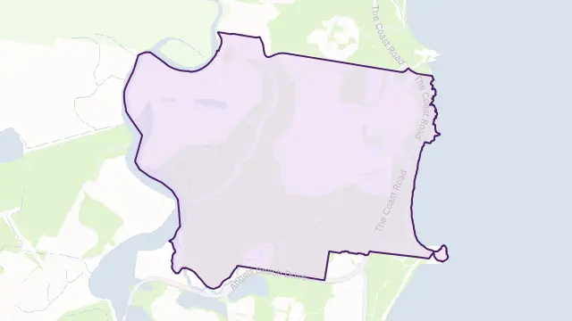 Skennars Head Area Boundary Map