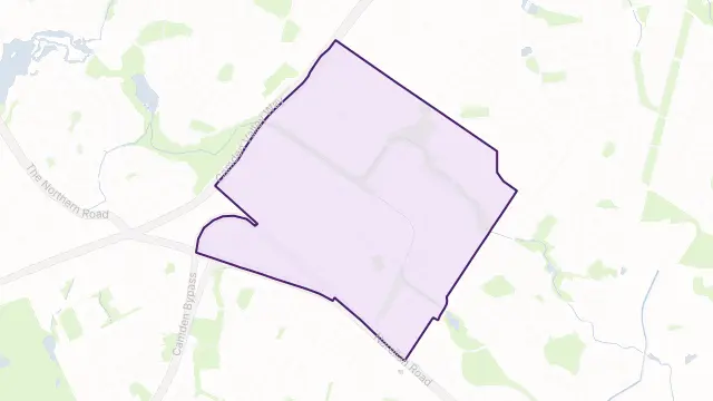 Smeaton Grange Area Boundary Map