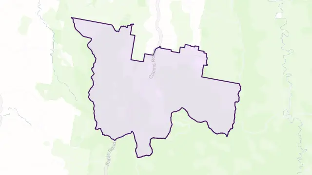Snowball Area Boundary Map