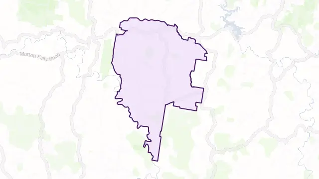 Sodwalls Area Boundary Map