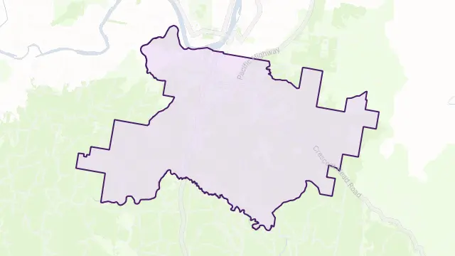 South Kempsey Area Boundary Map