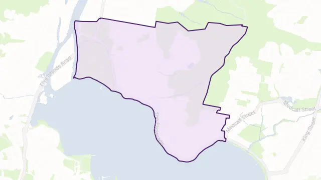 Speers Point Area Boundary Map