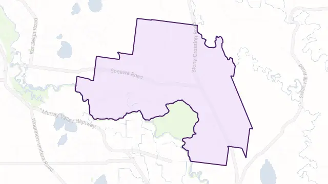 Speewa Area Boundary Map