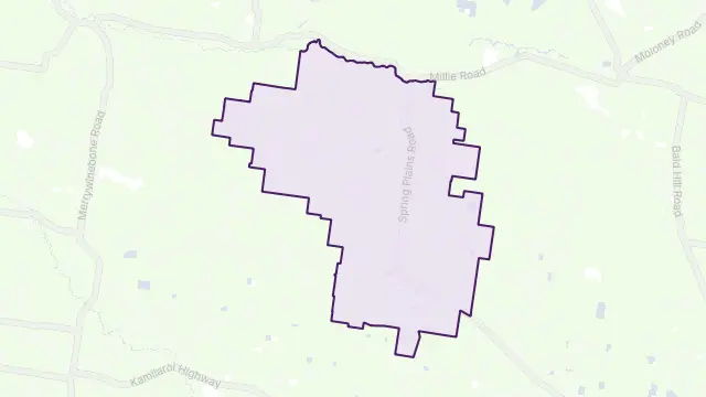 Spring Plains Area Boundary Map